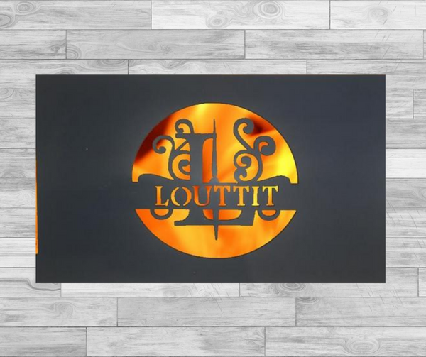 Split Monogram - Elevated Fire Panel