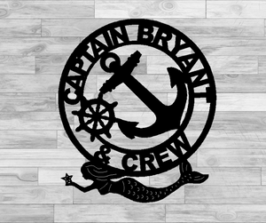 Captain & Crew Anchor Monogram