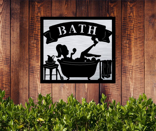 Vintage Style Bath Sign