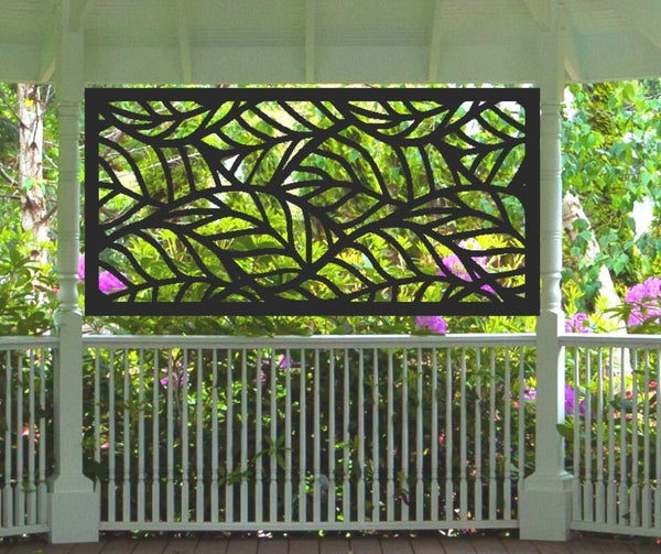 Aloha Leaf Decorative Privacy Screen Panel