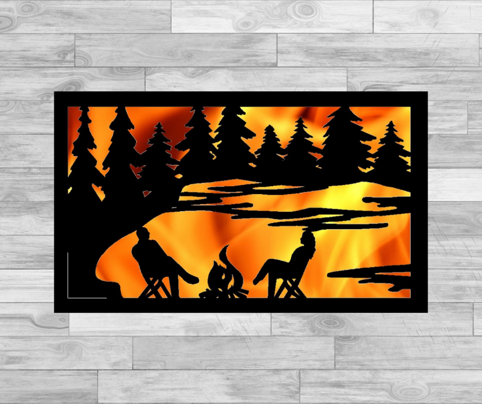 Lakeside Fireside Camping - Fire Panel