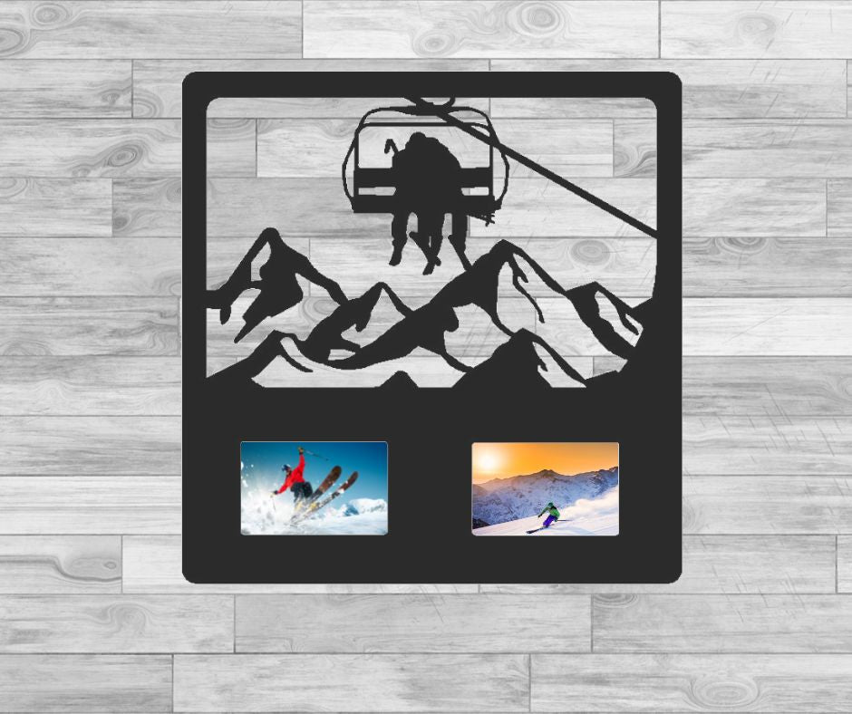 Skiing Adventure Picture Frame
