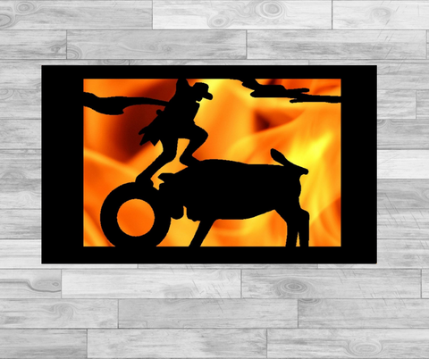 Courageous Clown Rodeo Fire Panel.