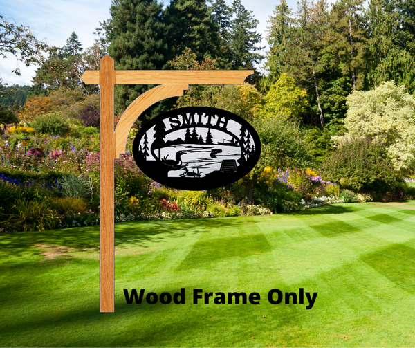 The Premium Wood Address Frame