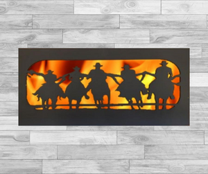 Cowboys Ridin' the Range- Fire Panel