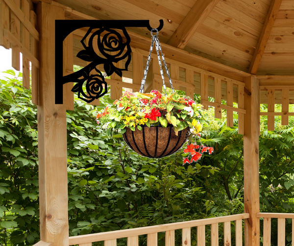 Rose Wall Post Mount Plant Hangers