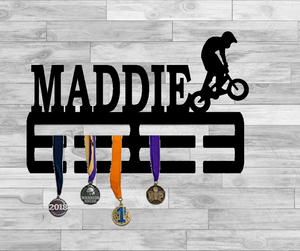 BMX Bike Medal/Ribbon Display