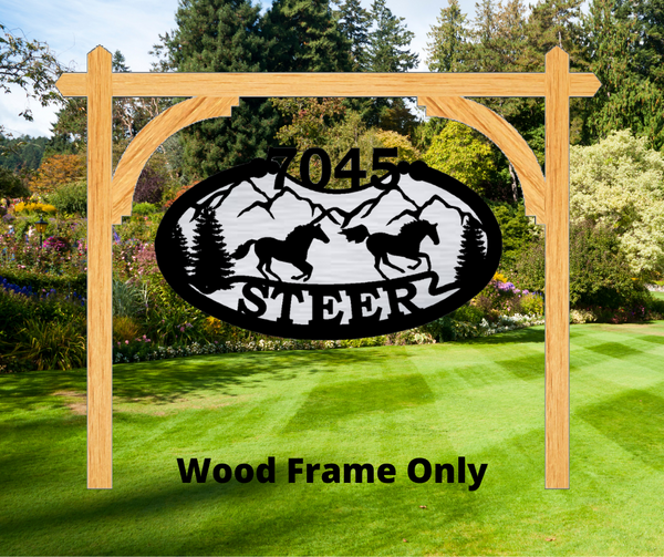 The Sterling Wood Address Frame