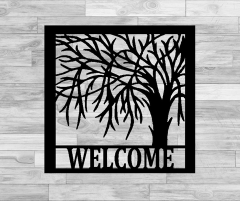 Weeping Willow Welcome Monogram