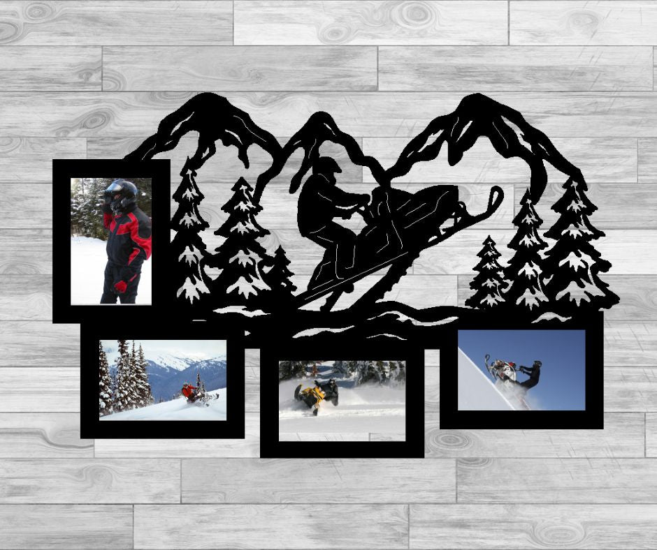 Snowmobile Picture Frame