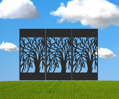 Weeping Willow Decorative Privacy Screen Panel