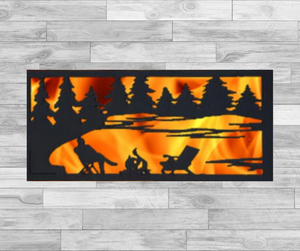 Lakeside Campfire Scene - Fire Panel
