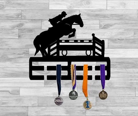 Show Jumping Hunter Horse Medal/Ribbon Display