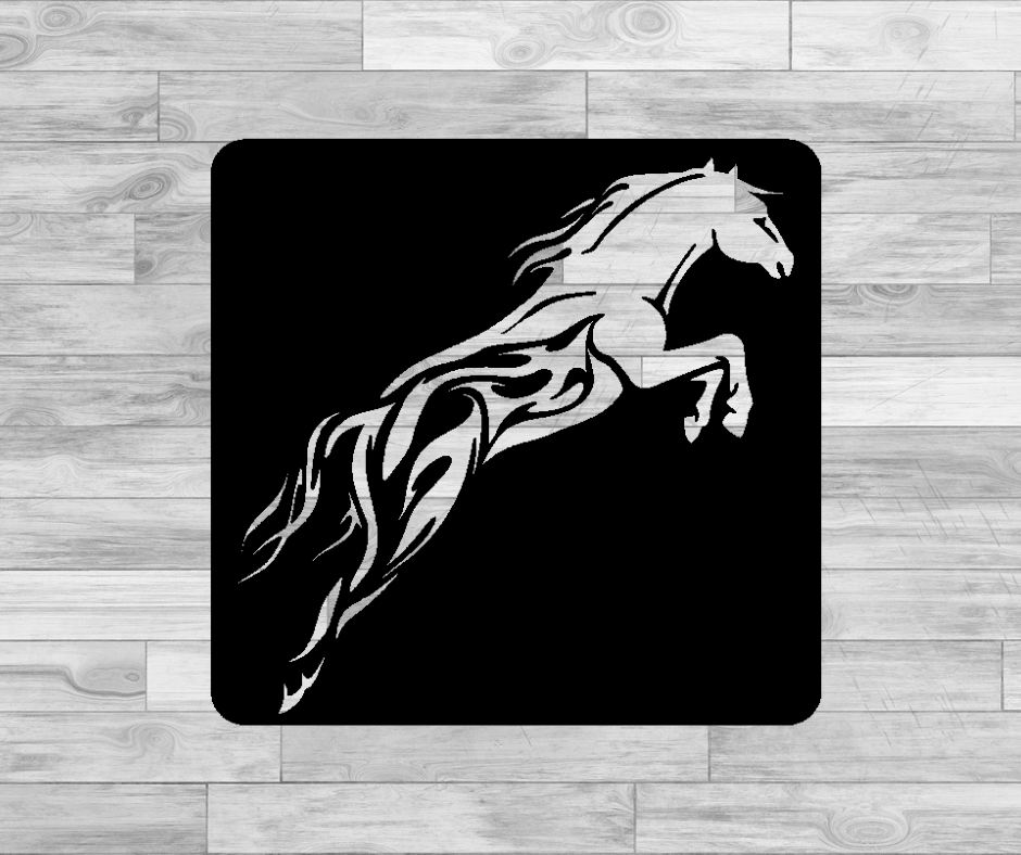 Abstract Line Horse Wall Decor