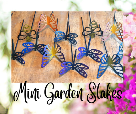 Random Variety Pack Mini Garden Stakes - Set of 5
