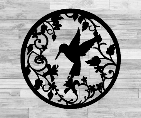 Hummingbird Vine Medallion