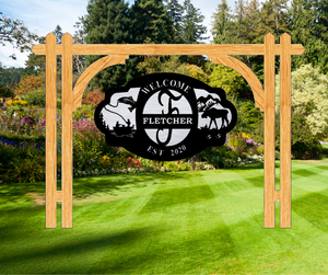 The Colonial Wood Address Frame