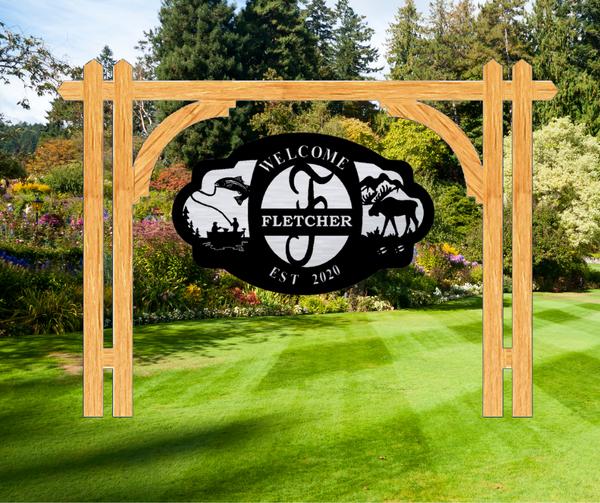 The Colonial Wood Address Frame