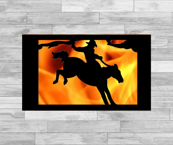 Bronc Rider - Fire Panel