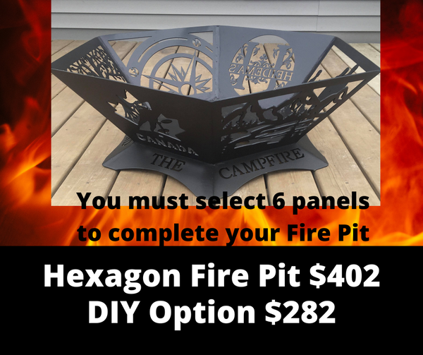 Calf Roping - Hexagonal Bowl Fire Panel