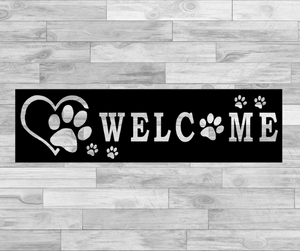 Dog Lover's Welcome Sign
