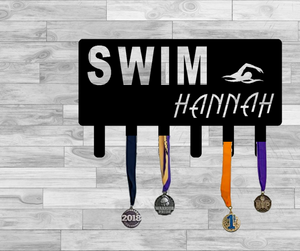 Swim Medal/Ribbon Display
