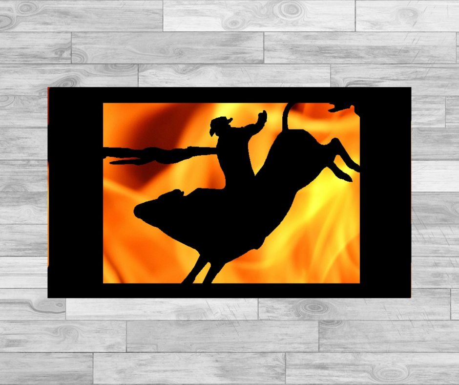 Bull Rider- Elevated Fire Panel