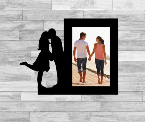 Kissing Couple Picture Frame