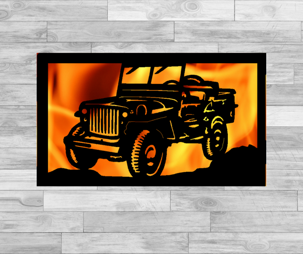 Classic Willies Jeep - Hexagonal Bowl Fire Panel