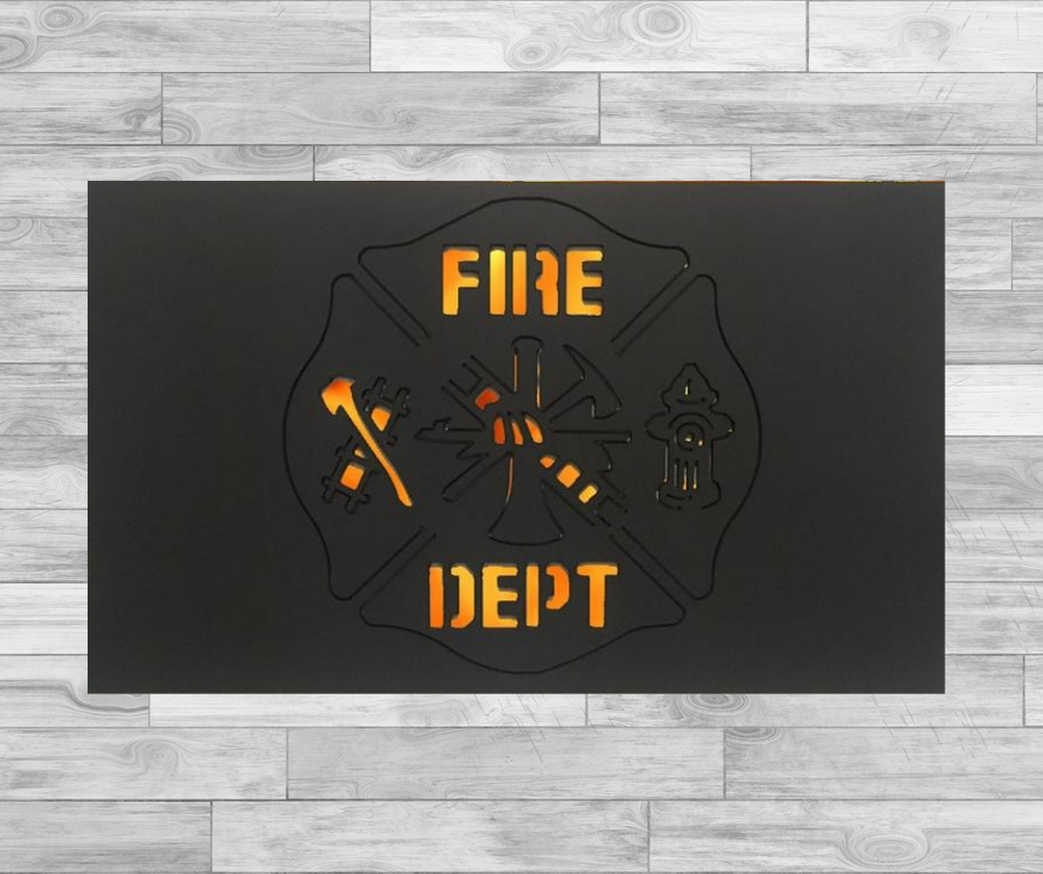 Fire Department Shield - Hexagonal Bowl Fire Panel