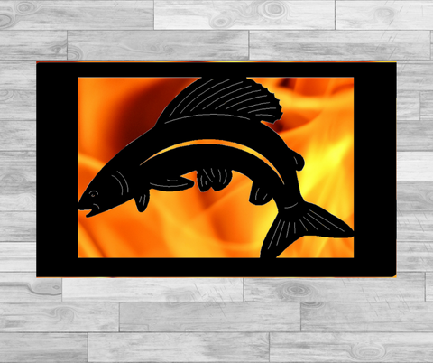 Jumping Fish - Hexagonal Bowl Fire Panel