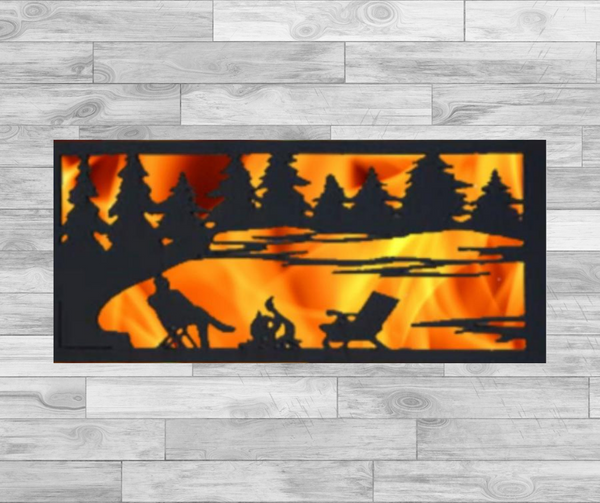 Lakeside Campfire - Hexagonal Bowl Fire Panel
