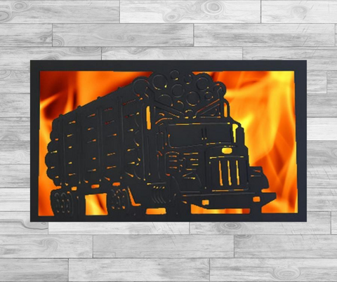 Logging Truck - Hexagonal Bowl Fire Panel