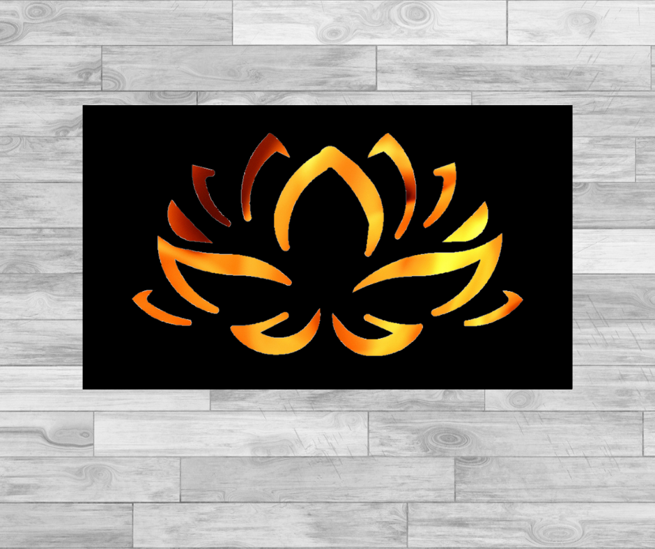 Lotus Flower - Hexagonal Bowl Fire Panel