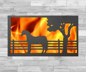 Peaceful Horse - Elevated Fire Panel