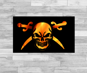 Skull and Sword- Elevated Fire Panel